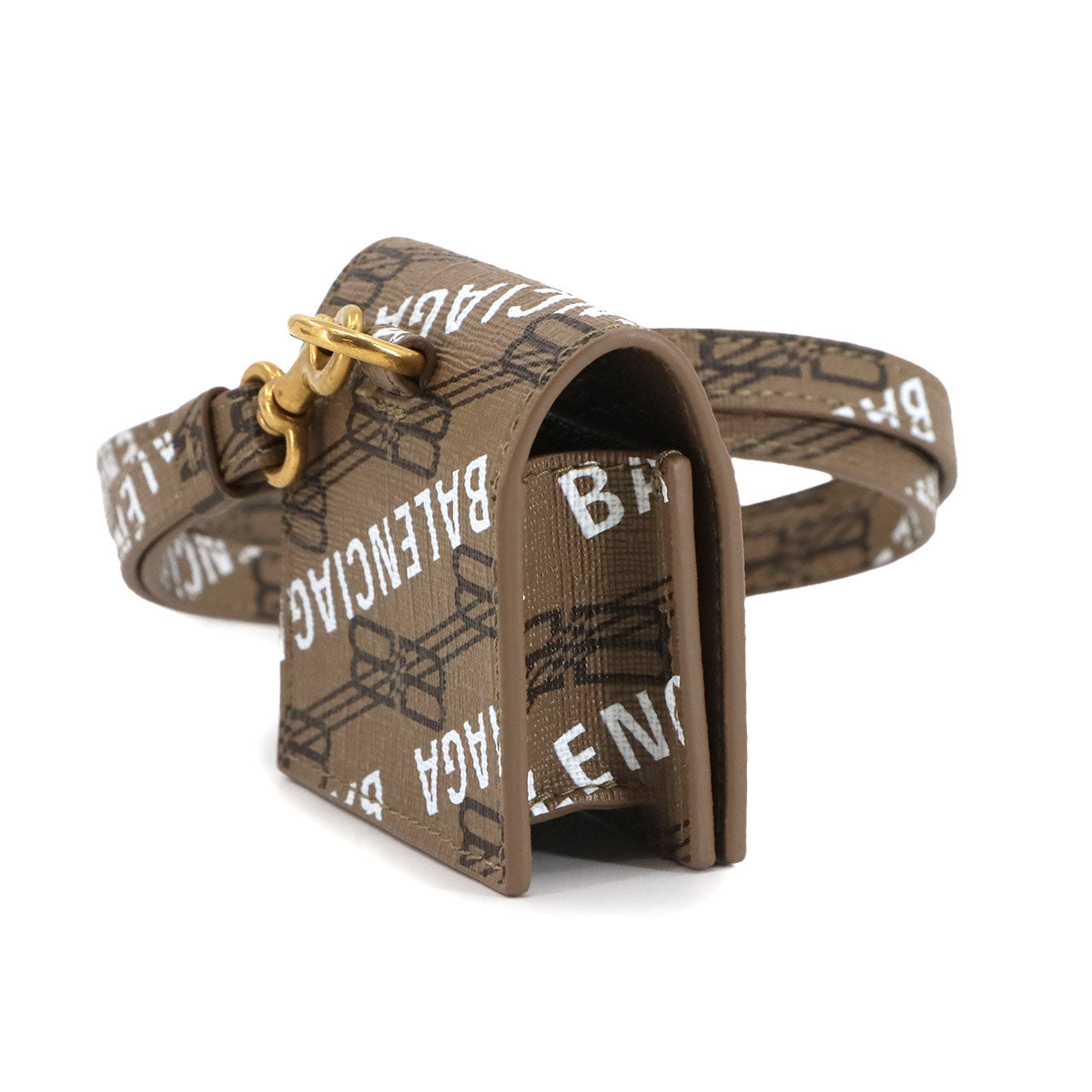 BB Monogram AirPods Case PVC Brown 702589