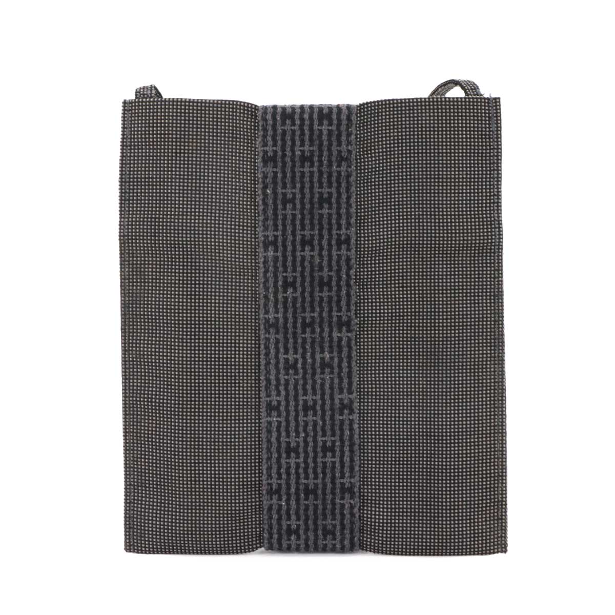 Herline Pochette Shoulder Bag Canvas Gray Purse