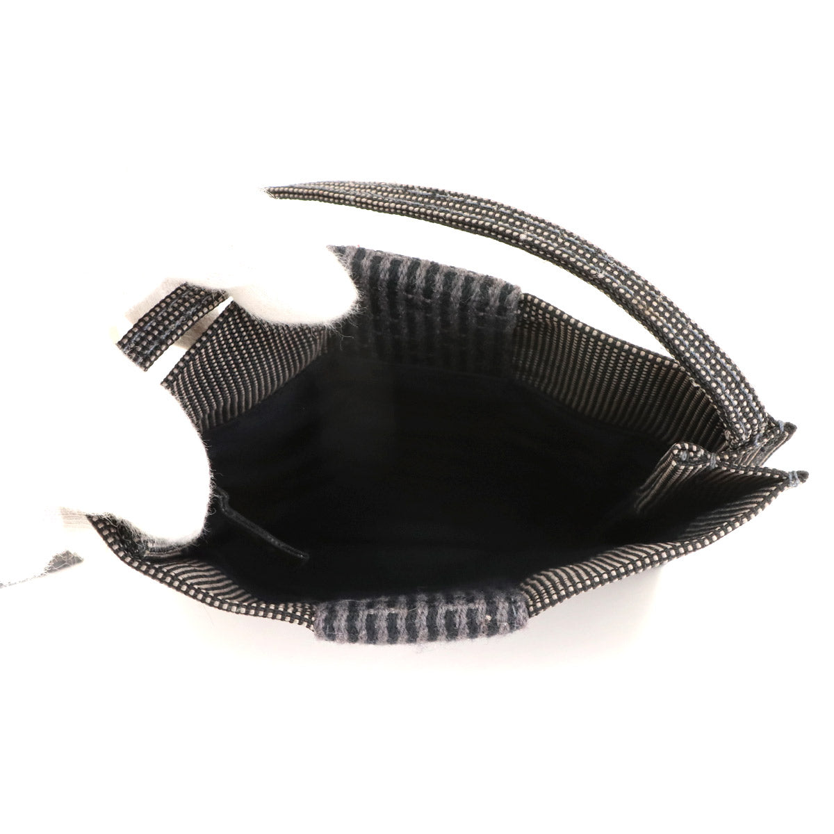 Herline Pochette Shoulder Bag Canvas Gray Purse