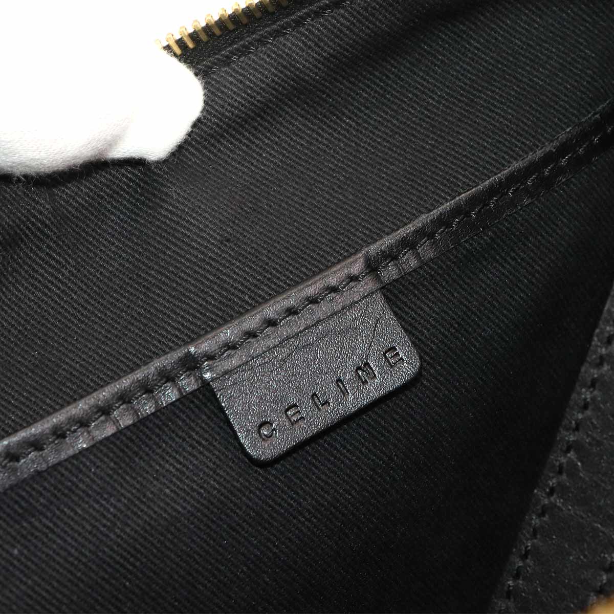 Macadam Hand Bag PVC Leather Black Brown Purse Vintage