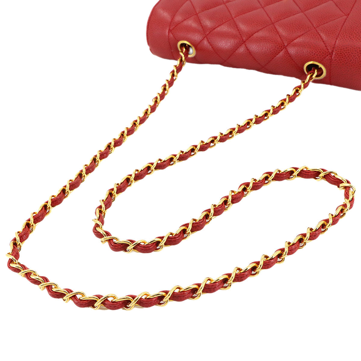 Diana Matelasse 22 Chain Shoulder Bag Leather A01164 Vintage