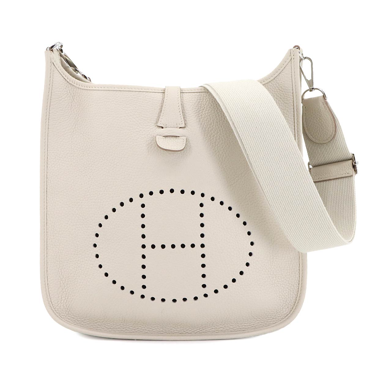 Everlyne 3 PM Shoulder Bag Taurillon Clemence Beton Purse