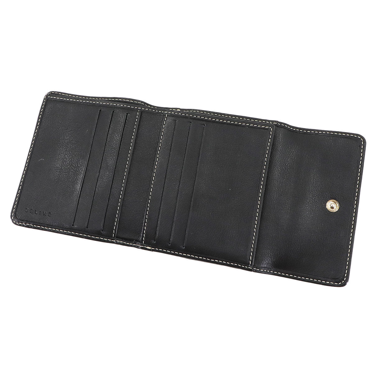 Macadam Compact Wallet Canvas Leather Gray Black Purse