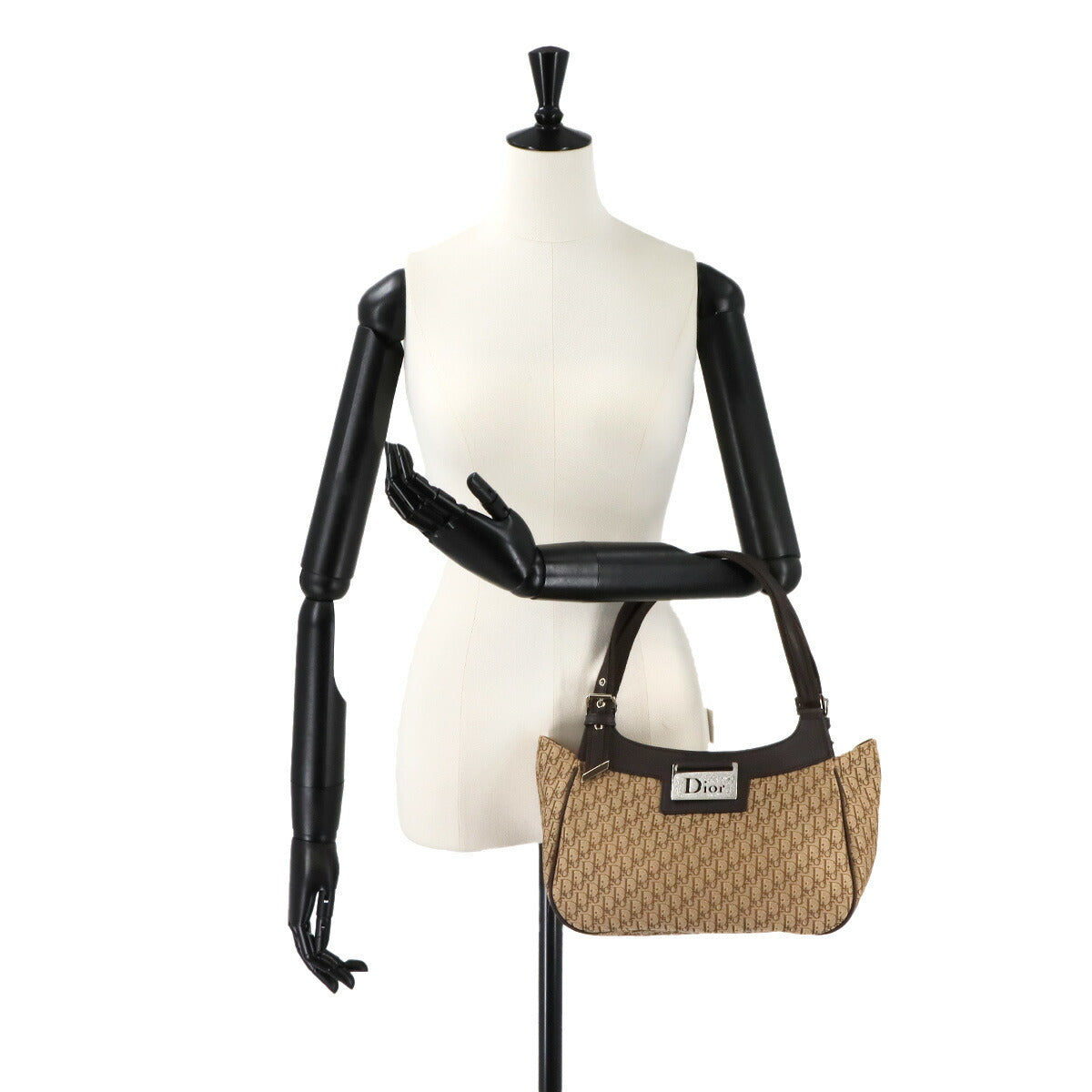 Trotter Street Chic Diorissimo Hand Bag Canvas Brown