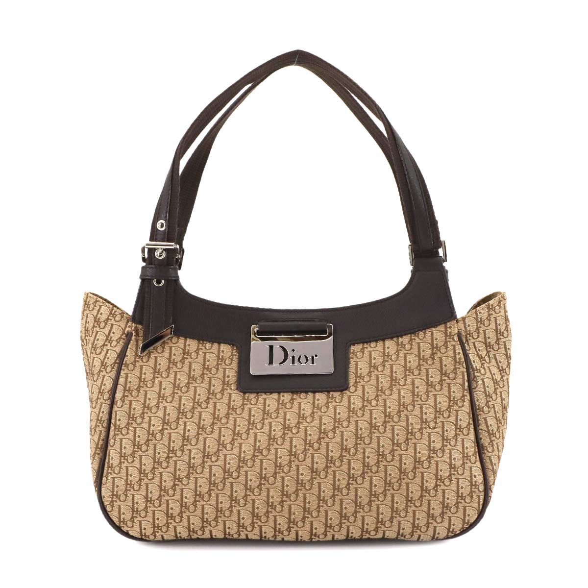 Trotter Street Chic Diorissimo Hand Bag Canvas Brown