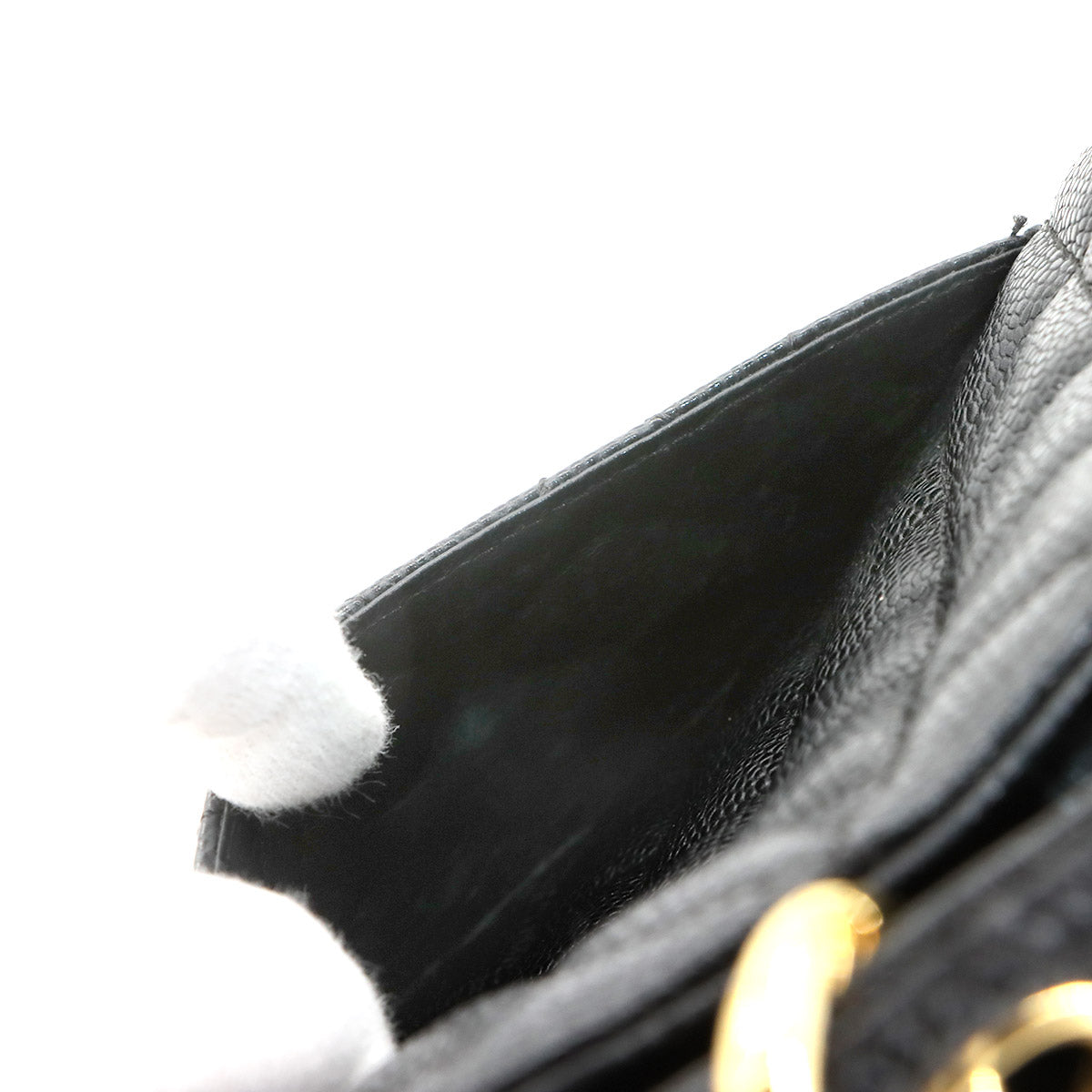 Matelasse PST Chain Tote Bag Leather Black A20994