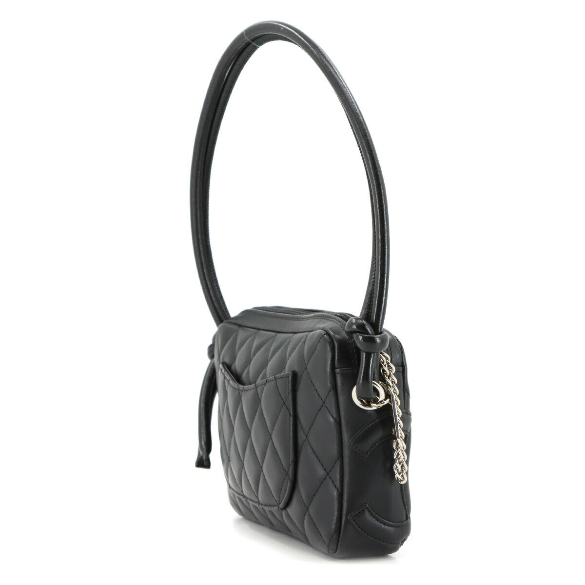 Cambon Line Shoulder Bag Leather Black A25175 Coco Logos