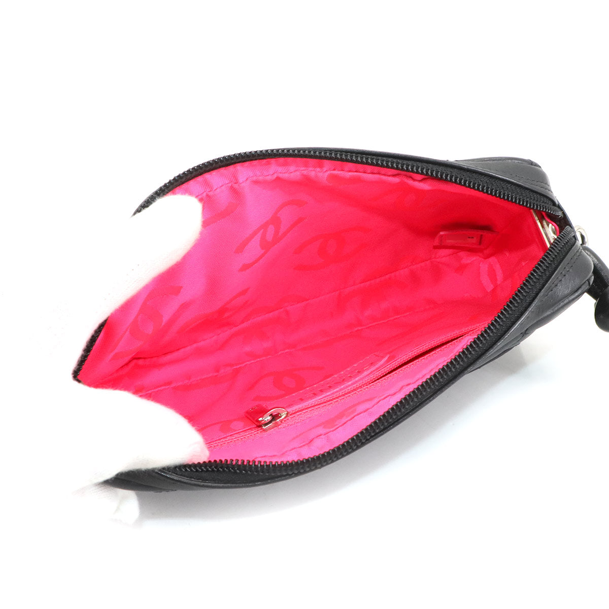 Cambon Line Shoulder Bag Leather Black A25175 Coco Logos