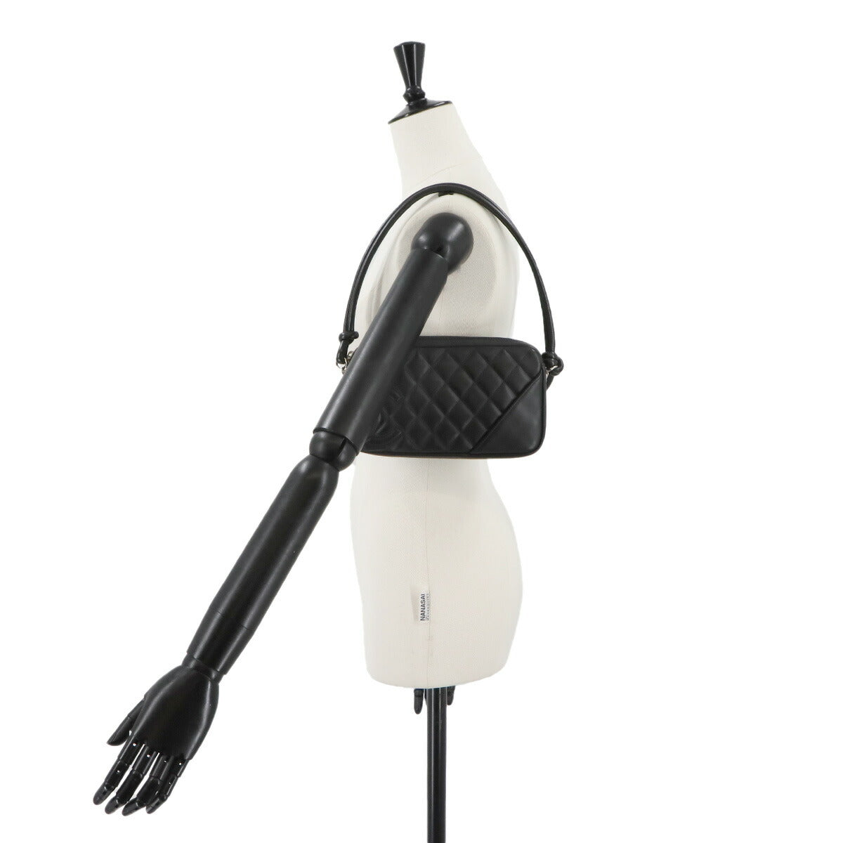 Cambon Line Shoulder Bag Leather Black A25175 Coco Logos