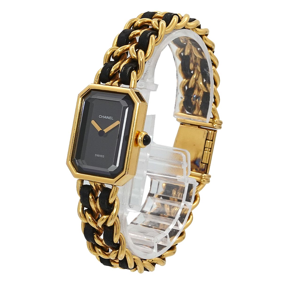 Premiere Size XL H0001 Vintage Quartz Black Dial Ladies Watch