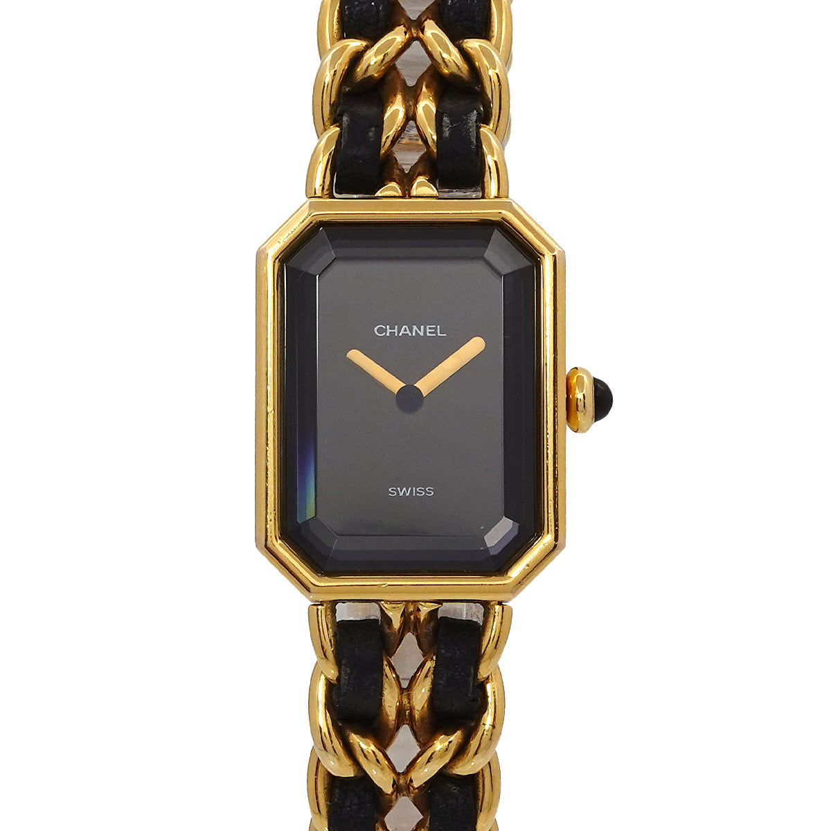 Premiere Size XL H0001 Vintage Quartz Black Dial Ladies Watch