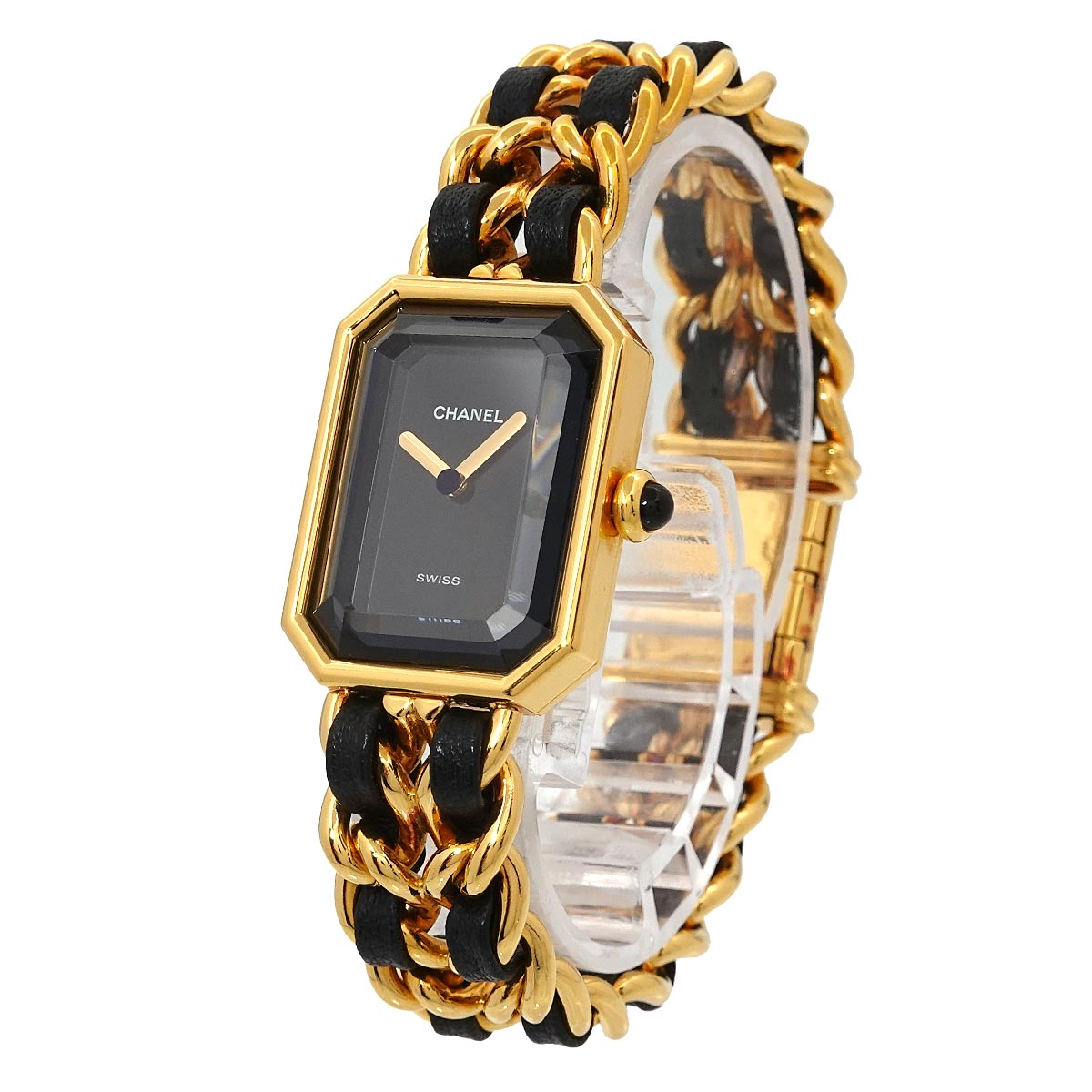 Premiere Size M H0001 Vintage Quartz Black Dial Ladies Watch