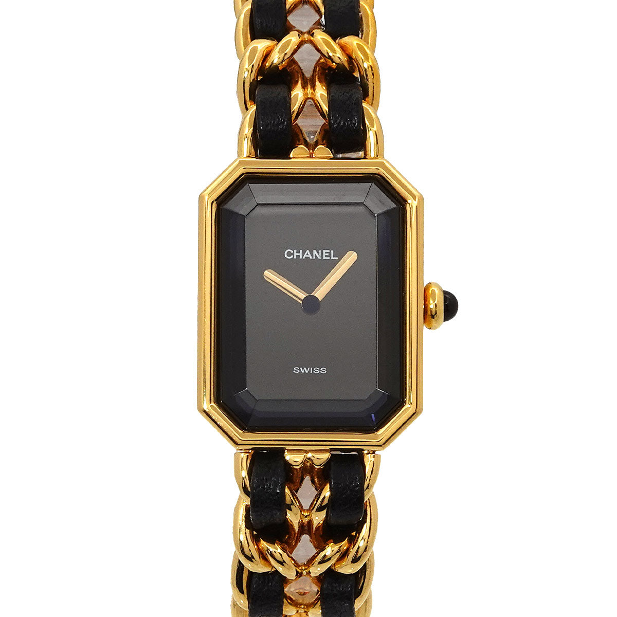 Premiere Size M H0001 Vintage Quartz Black Dial Ladies Watch