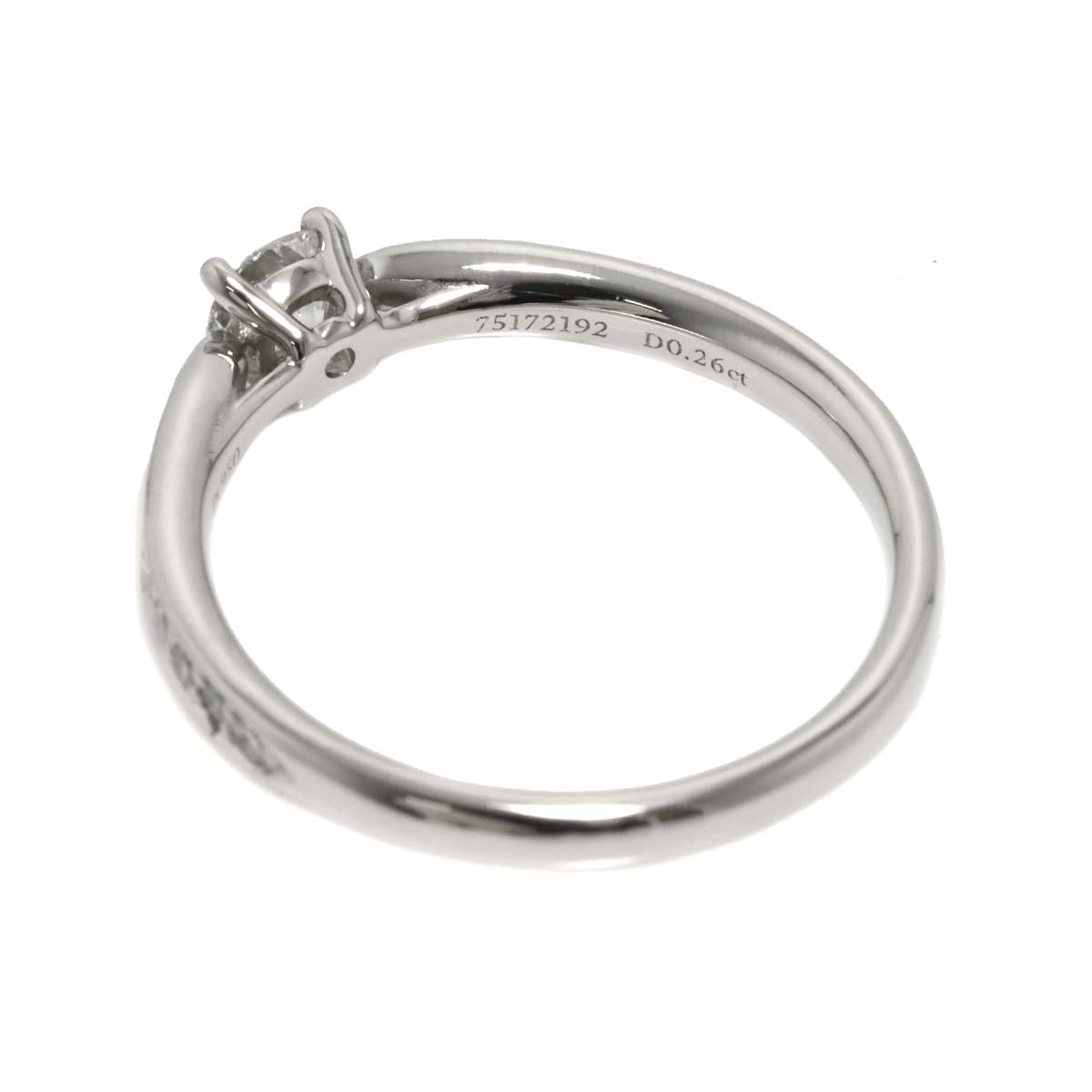 Harmony Diamond 0.26ct F/VS1/3EX Ring Pt Size5.75-6(US)