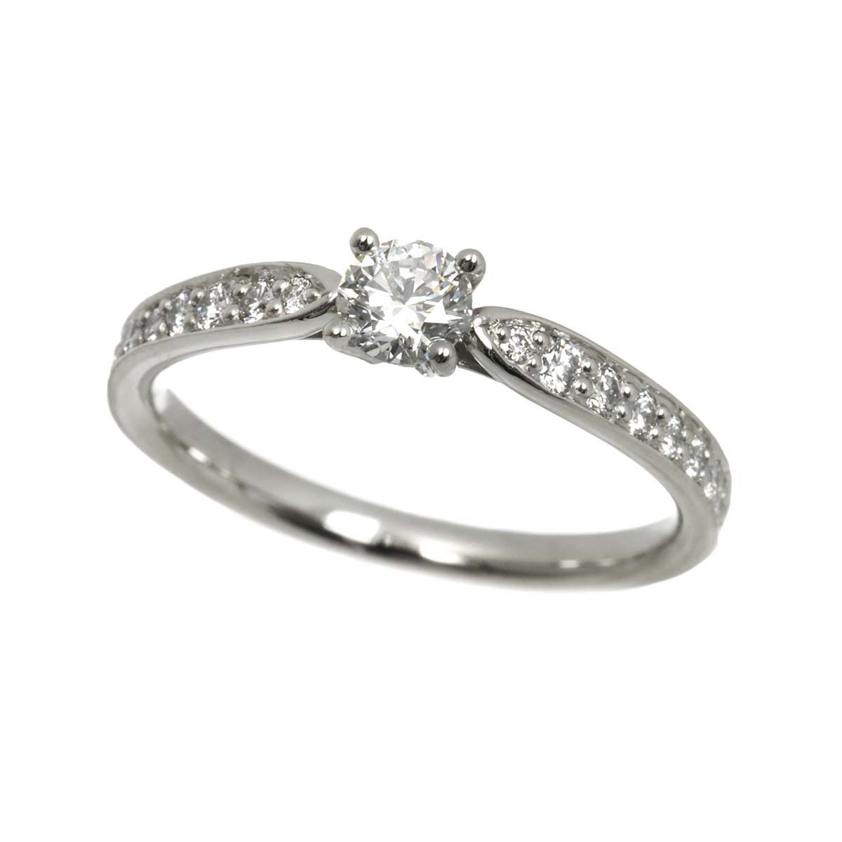 Harmony Diamond 0.26ct F/VS1/3EX Ring Pt Size5.75-6(US)