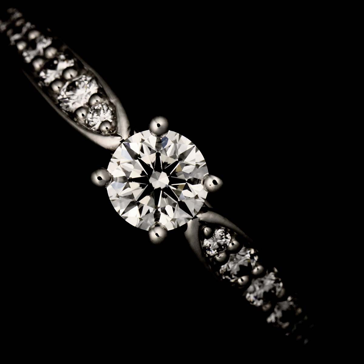 Harmony Diamond 0.26ct F/VS1/3EX Ring Pt Size5.75-6(US)