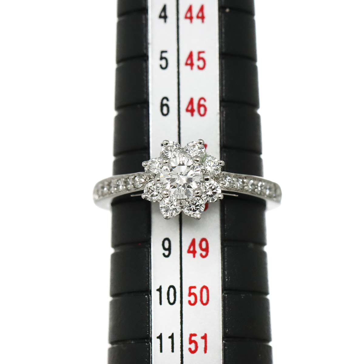 Flora Diamond Ring Pt Platinum Size4.5(US)