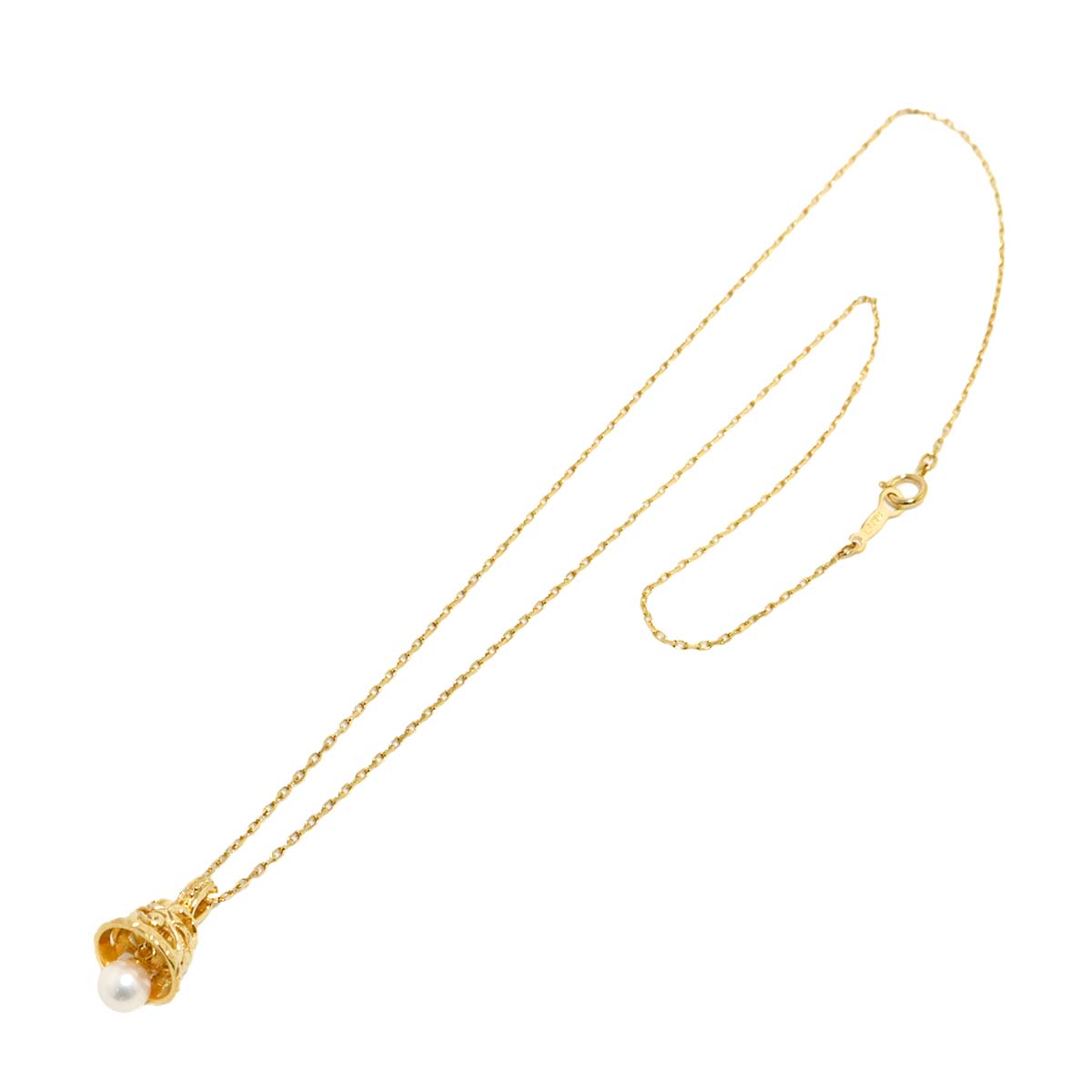 Akoya Pearl 5.4mm Necklace 18K YG 750