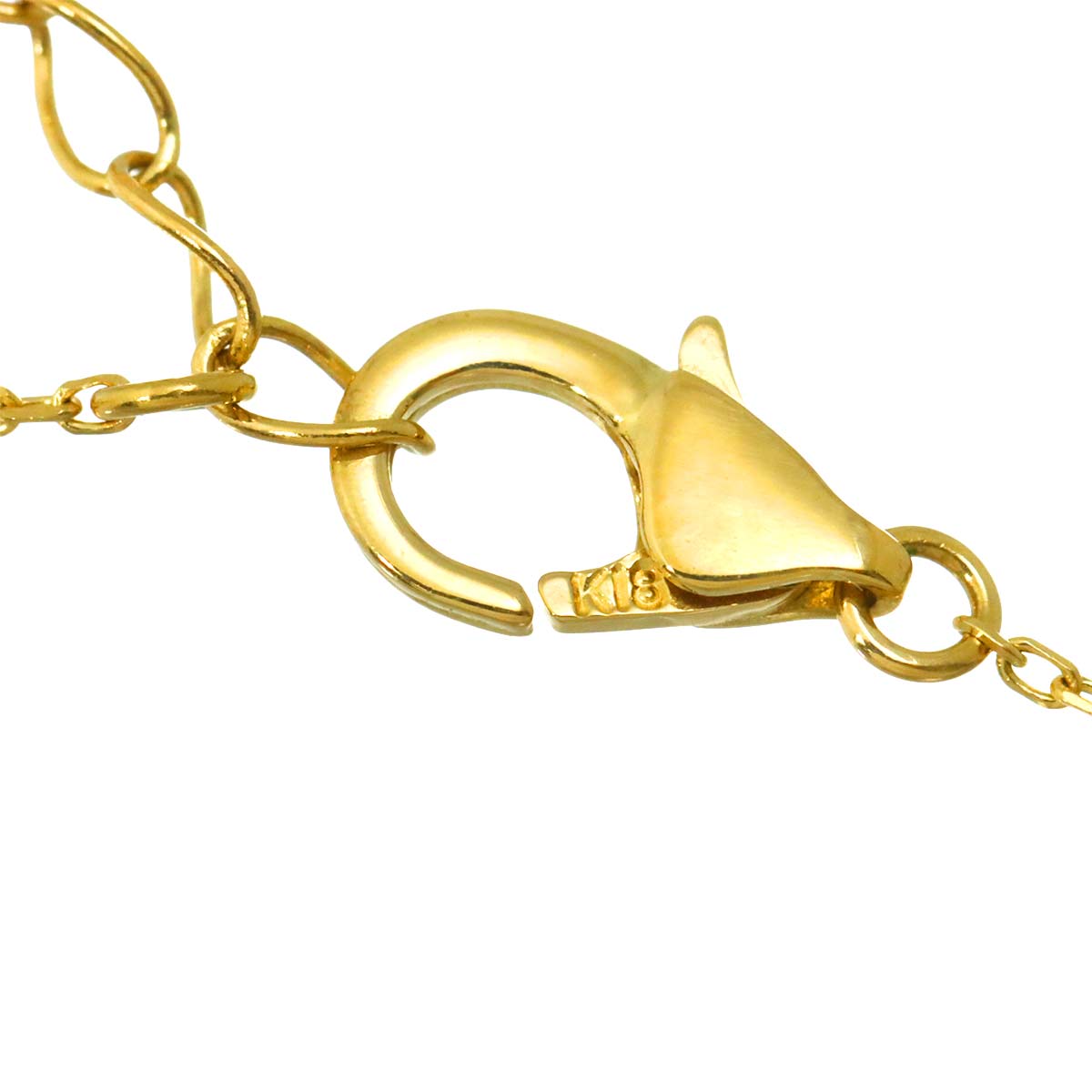 Diamond 0.14ct Citrine Necklace 18K YG 750