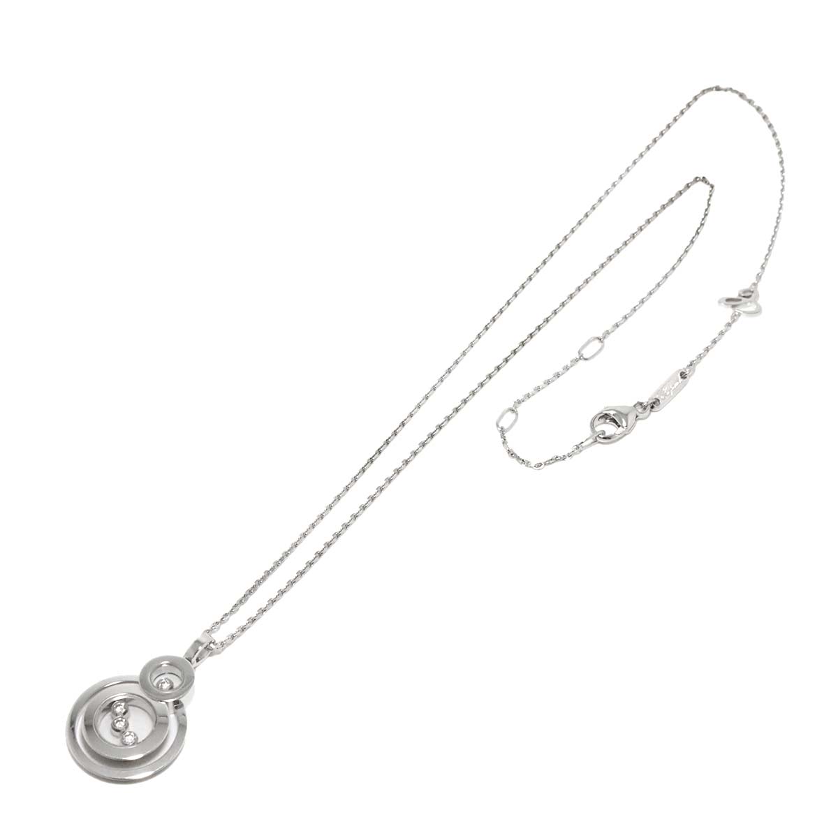 Happy Diamond Bubble Necklace 18K WG 750