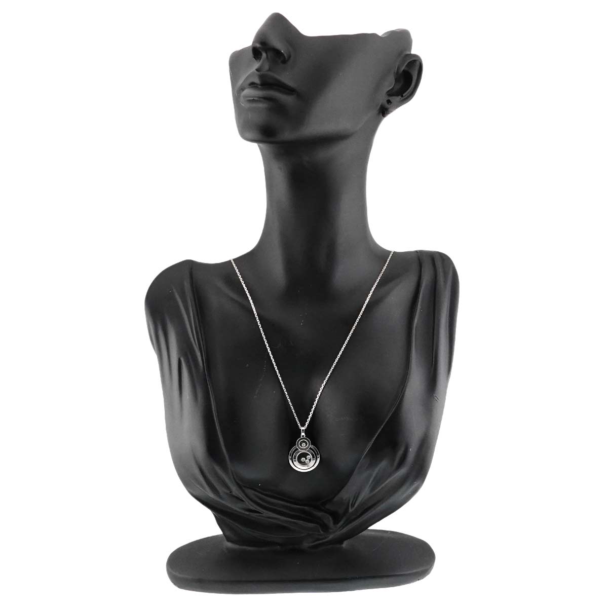 Happy Diamond Bubble Necklace 18K WG 750