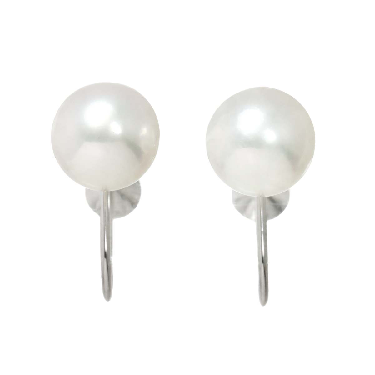 Akoya Pearl 7.8mm Earrings 18K WG 750