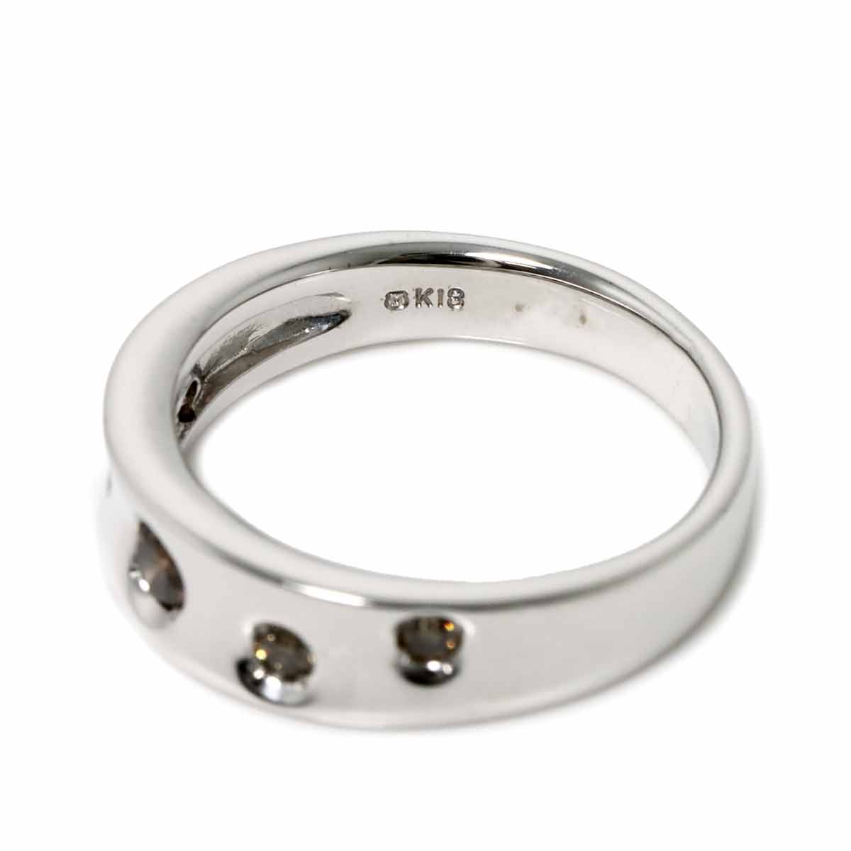 Diamond 0.22ct Ring 18K WG 750 size 7.25(US)