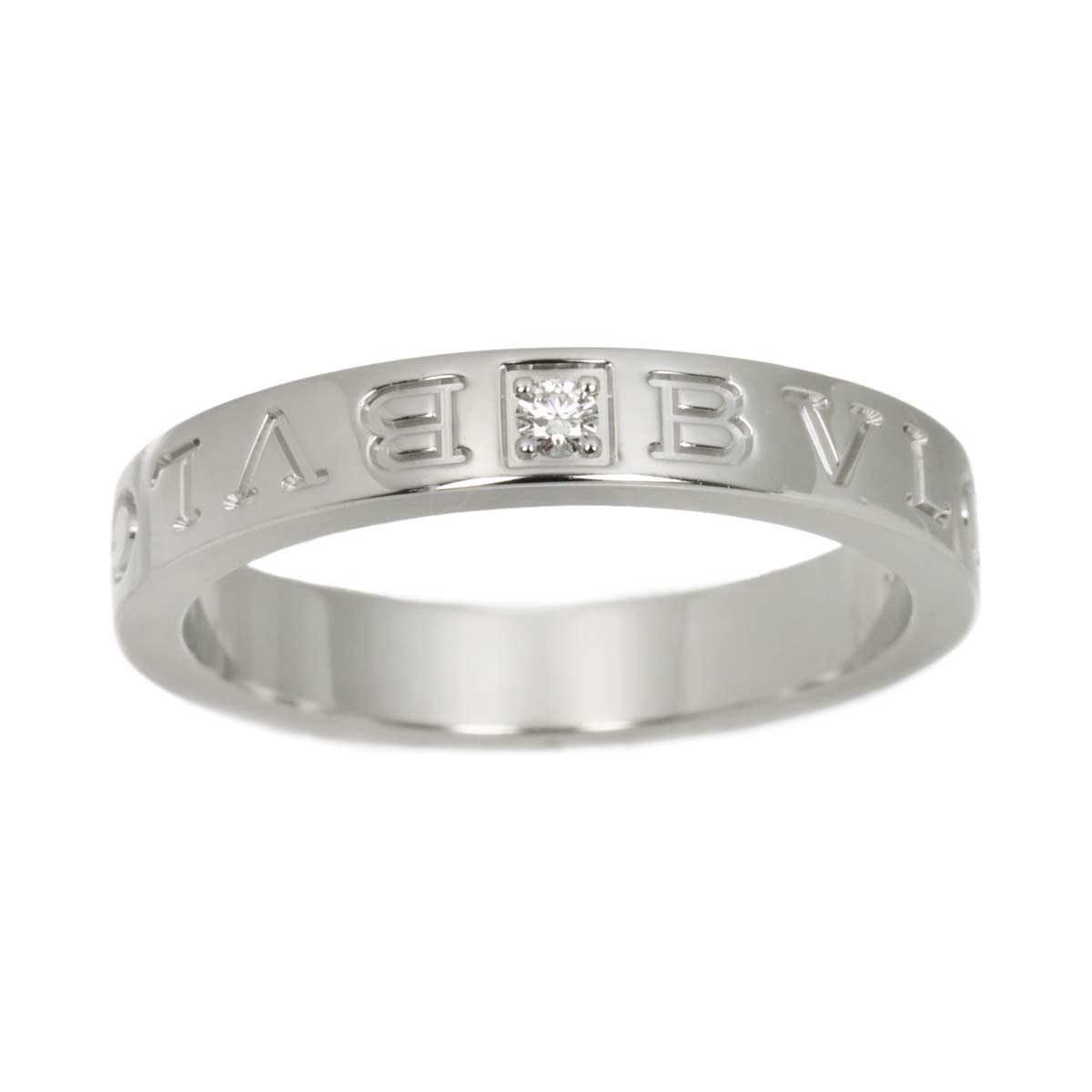 B-ZERO1 Diamond 1P Ring 18K WG 750 size9.5-9.75(US)