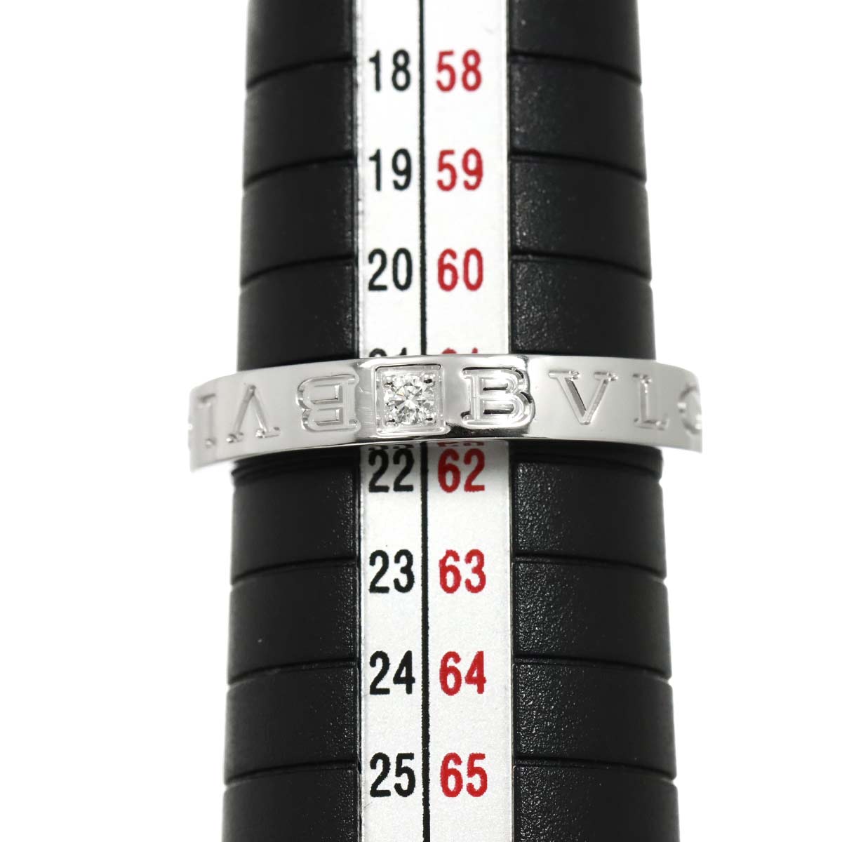 B-ZERO1 Diamond 1P Ring 18K WG 750 size9.5-9.75(US)