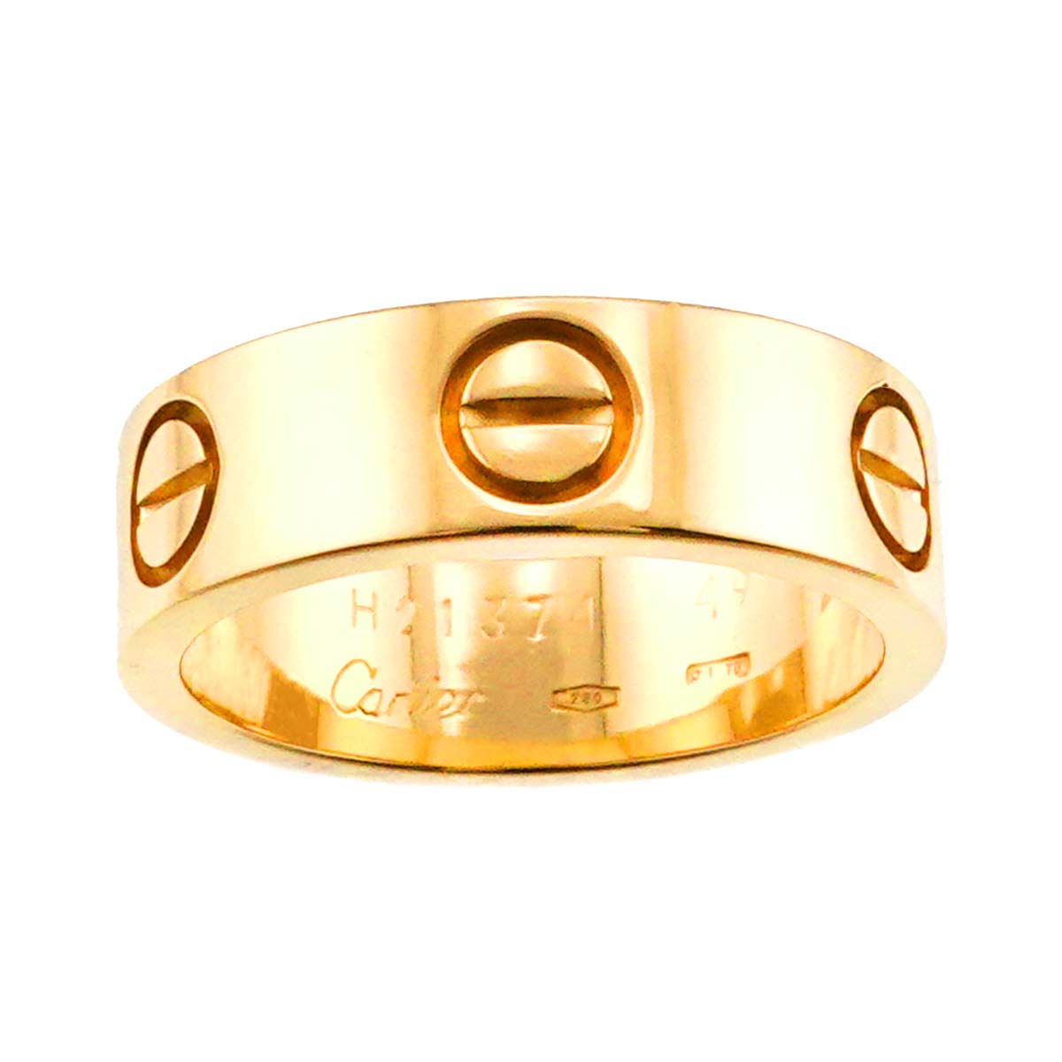 Love Ring 18K Yellow Gold 750 size49 4.5(US)