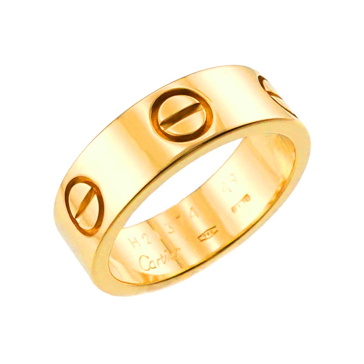 Love Ring 18K Yellow Gold 750 size49 4.5(US)