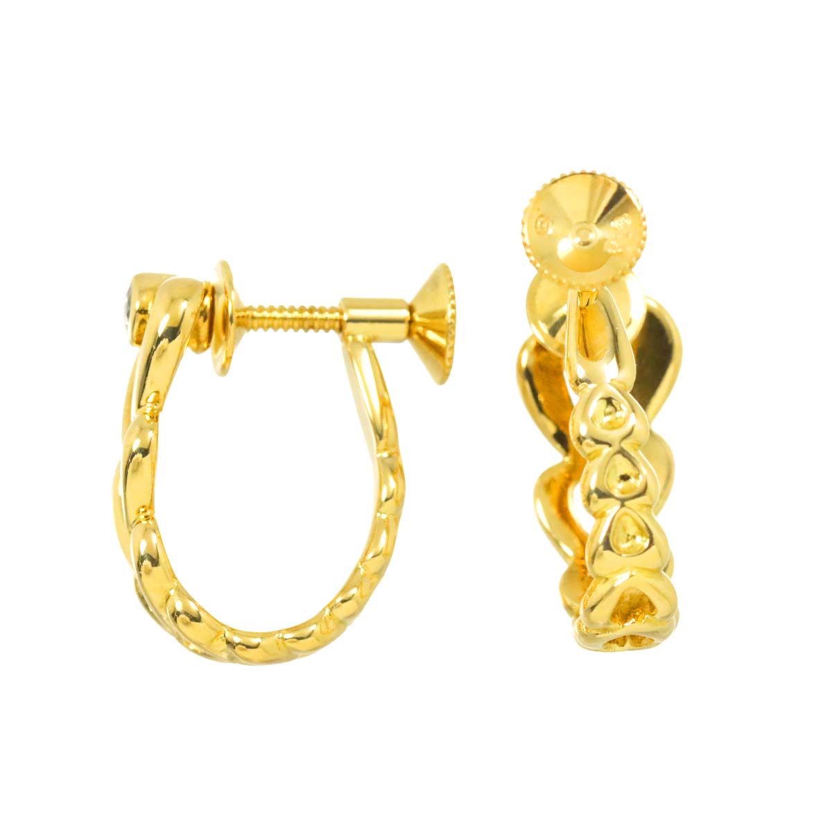 Akoya Pearl 5.3mm Diamond Earrings 18K Yellow Gold 750