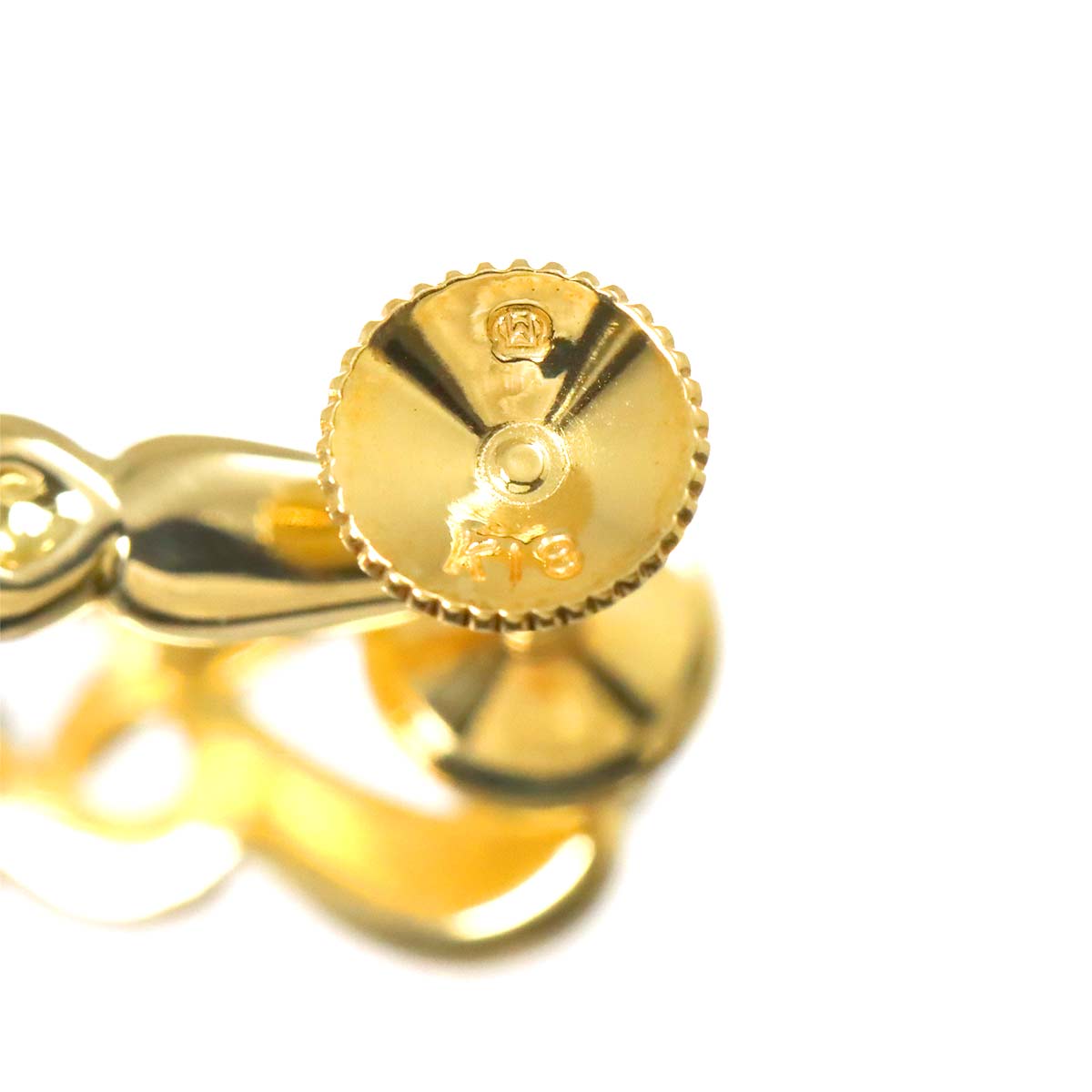 Akoya Pearl 5.3mm Diamond Earrings 18K Yellow Gold 750