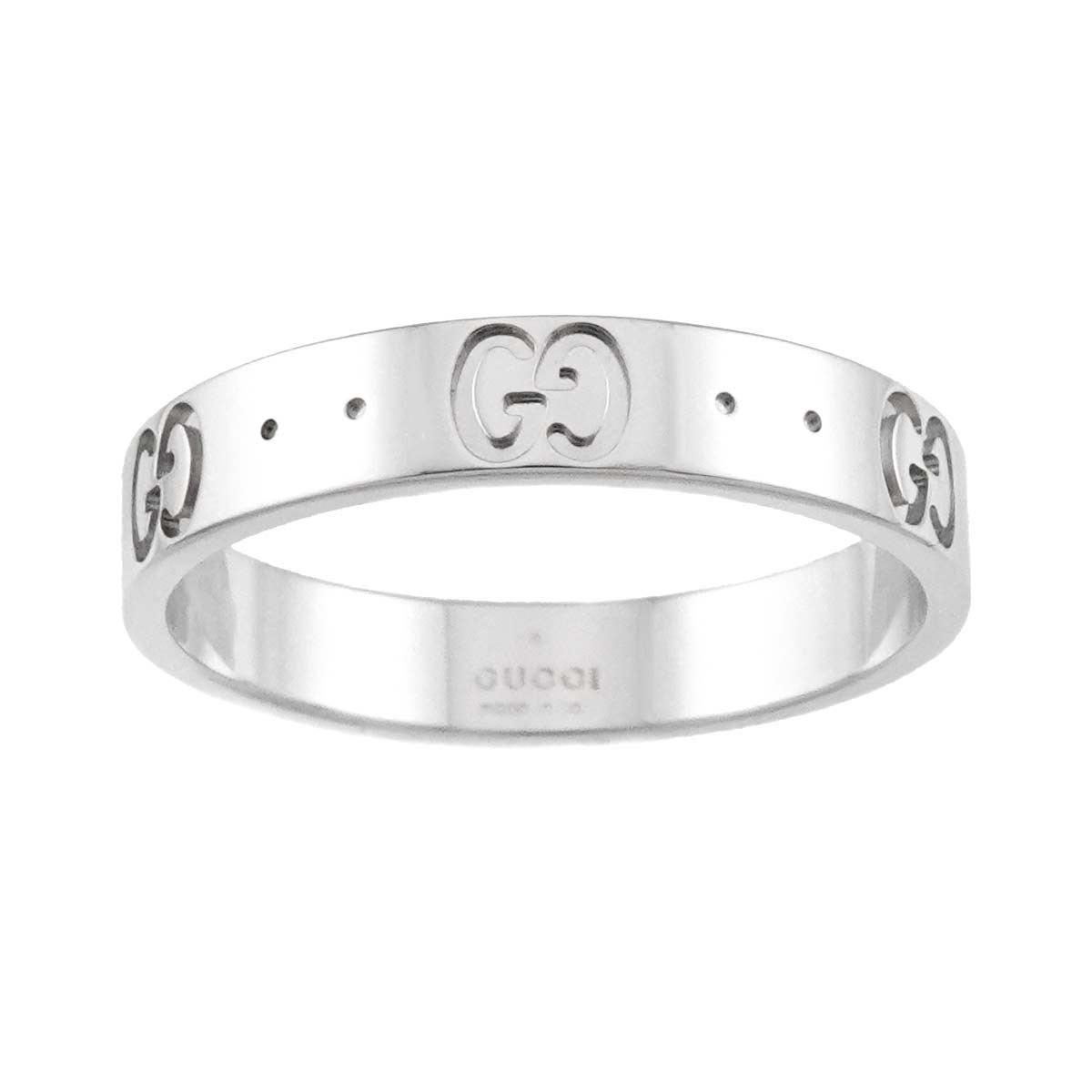 Icon Ring 18K White Gold 750 Size19 8.25-8.75(US)