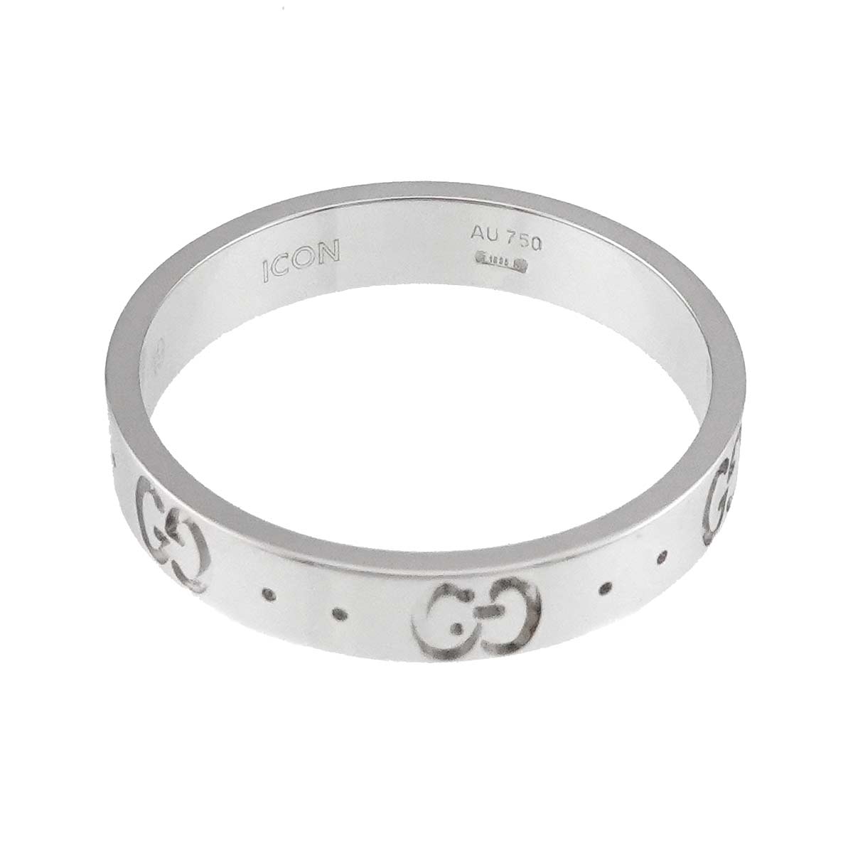 Icon Ring 18K White Gold 750 Size19 8.25-8.75(US)