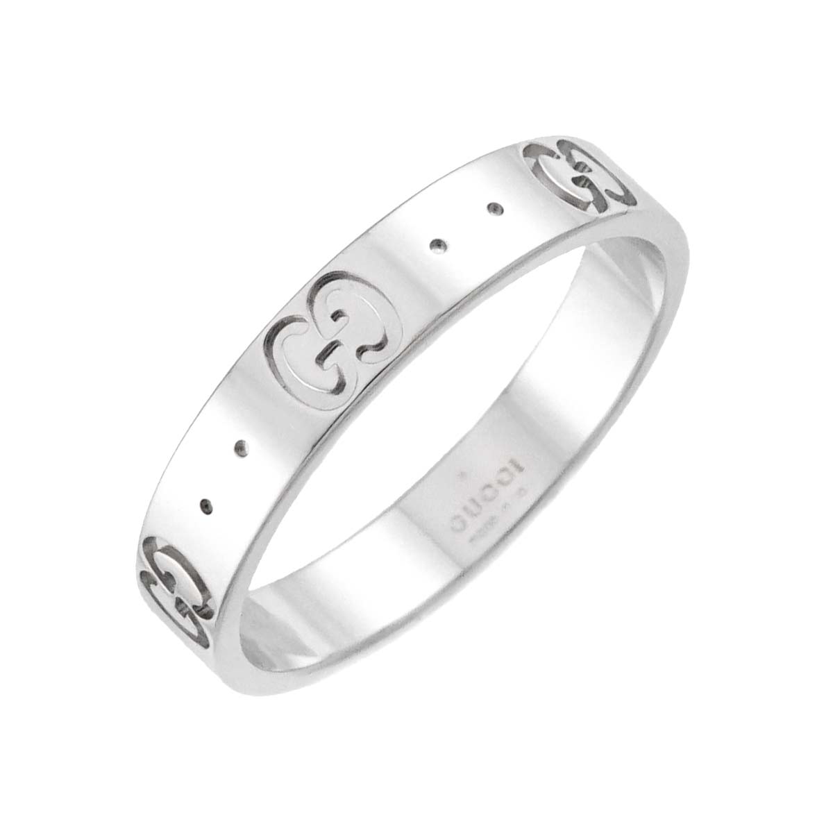 Icon Ring 18K White Gold 750 Size19 8.25-8.75(US)