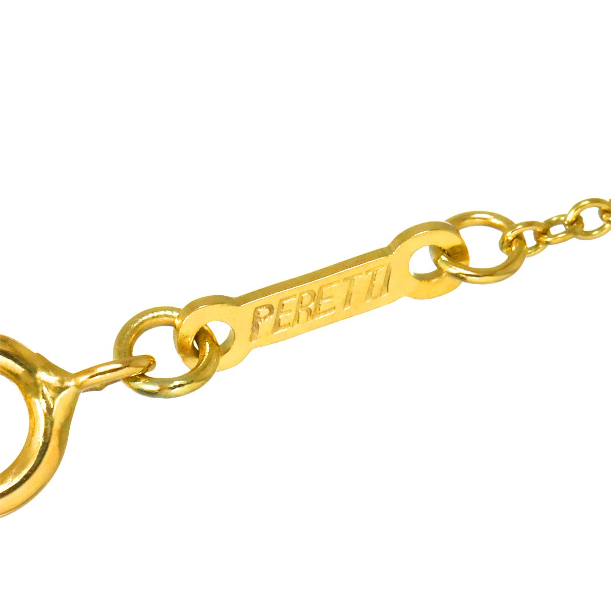Open Heart Diamond Necklace 18K Yellow Gold 750