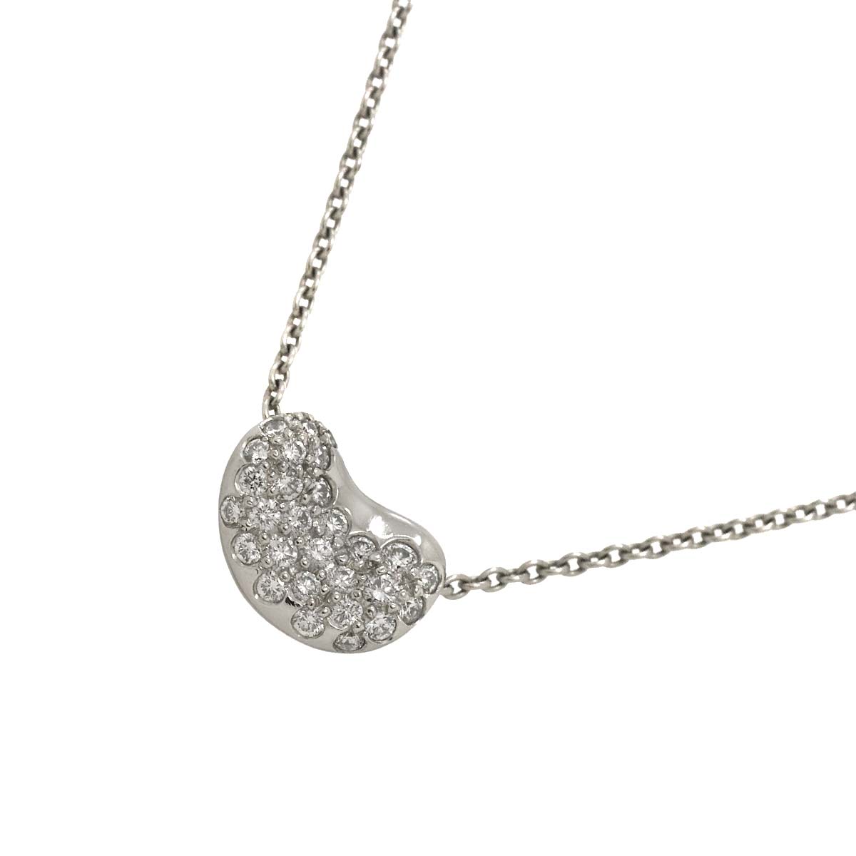 Bean Diamond Necklace Platinum