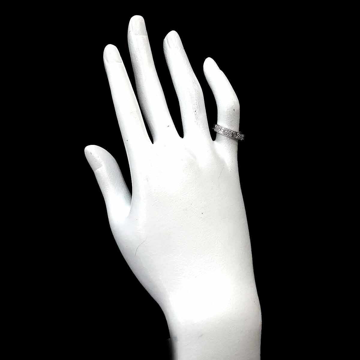 Mini Love Ring Full Pave Diamond 18K WG 750 size48 4.5(US)