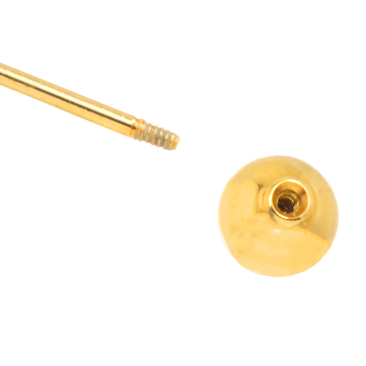 GUCCI GG Logo Earring Pierced 18K YG 750 One Piece only