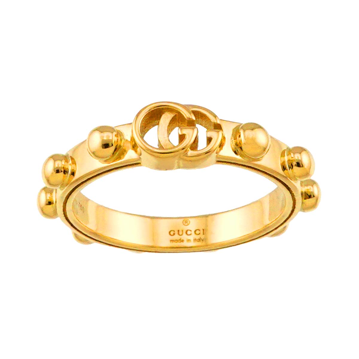 GG Running Ring 18K Yellow Gold 750 Size12 6(US)