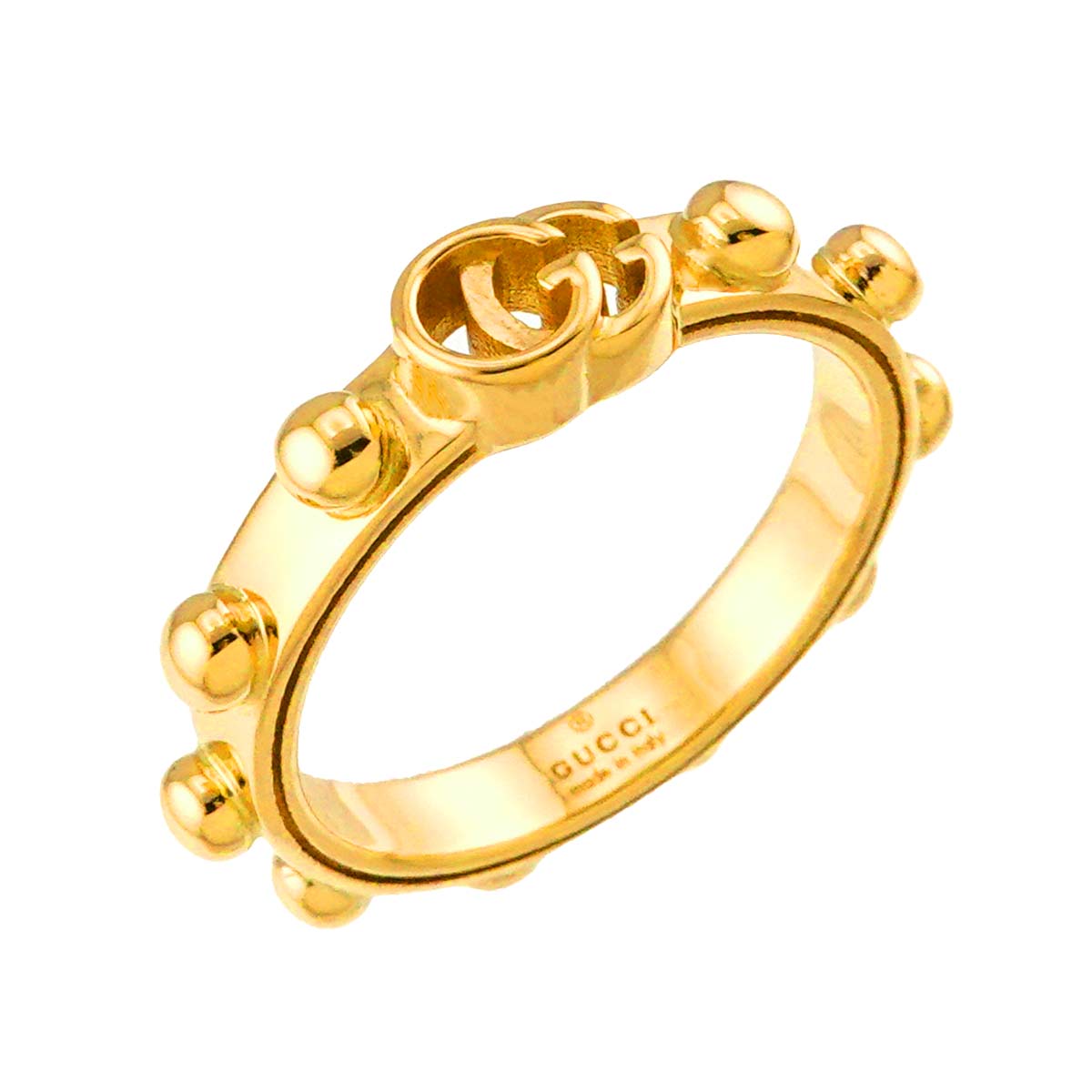 GG Running Ring 18K Yellow Gold 750 Size12 6(US)