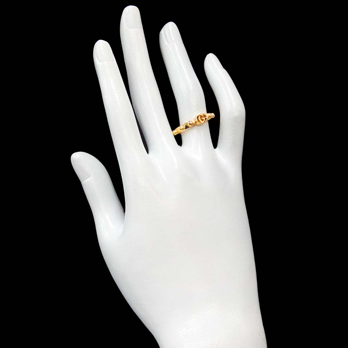 GG Running Ring 18K Yellow Gold 750 Size12 6(US)