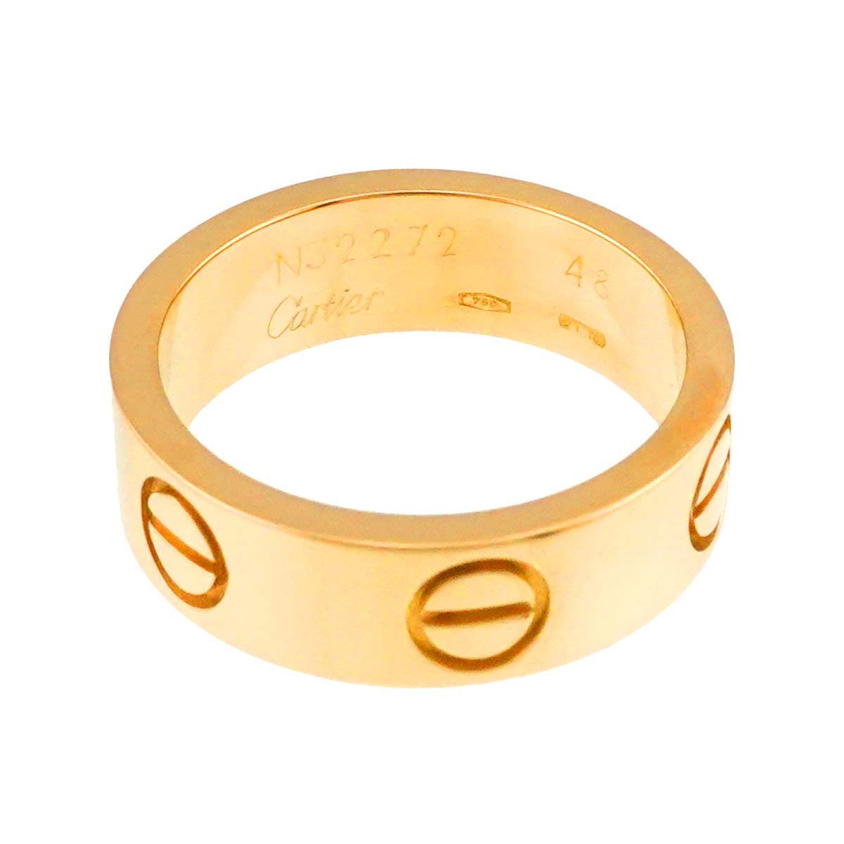 Love Ring 18K YG Yellow Gold 750 size48 4(US)