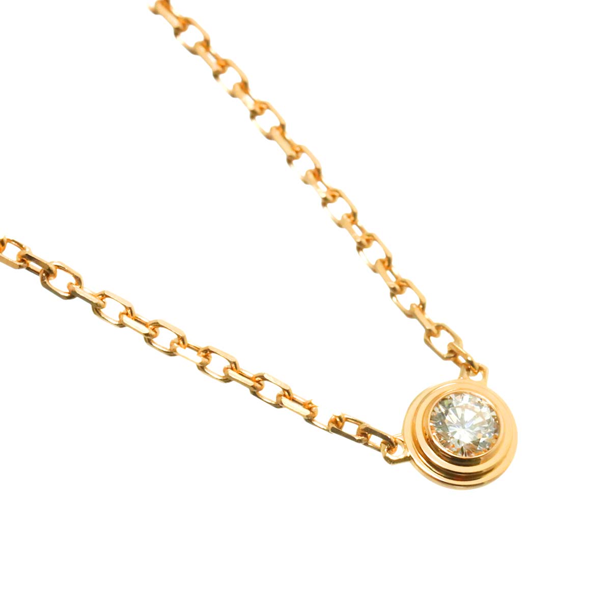 d Amour Diamond Necklace XS 18K Pink Gold 750