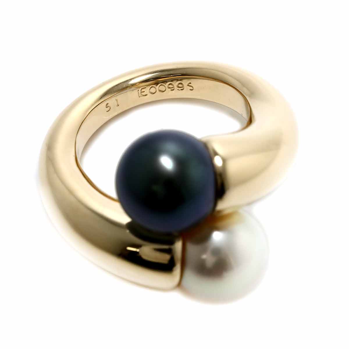 South Sea pearl Ring 18K Yellow Gold 750 size51 5.5-5.75(US)