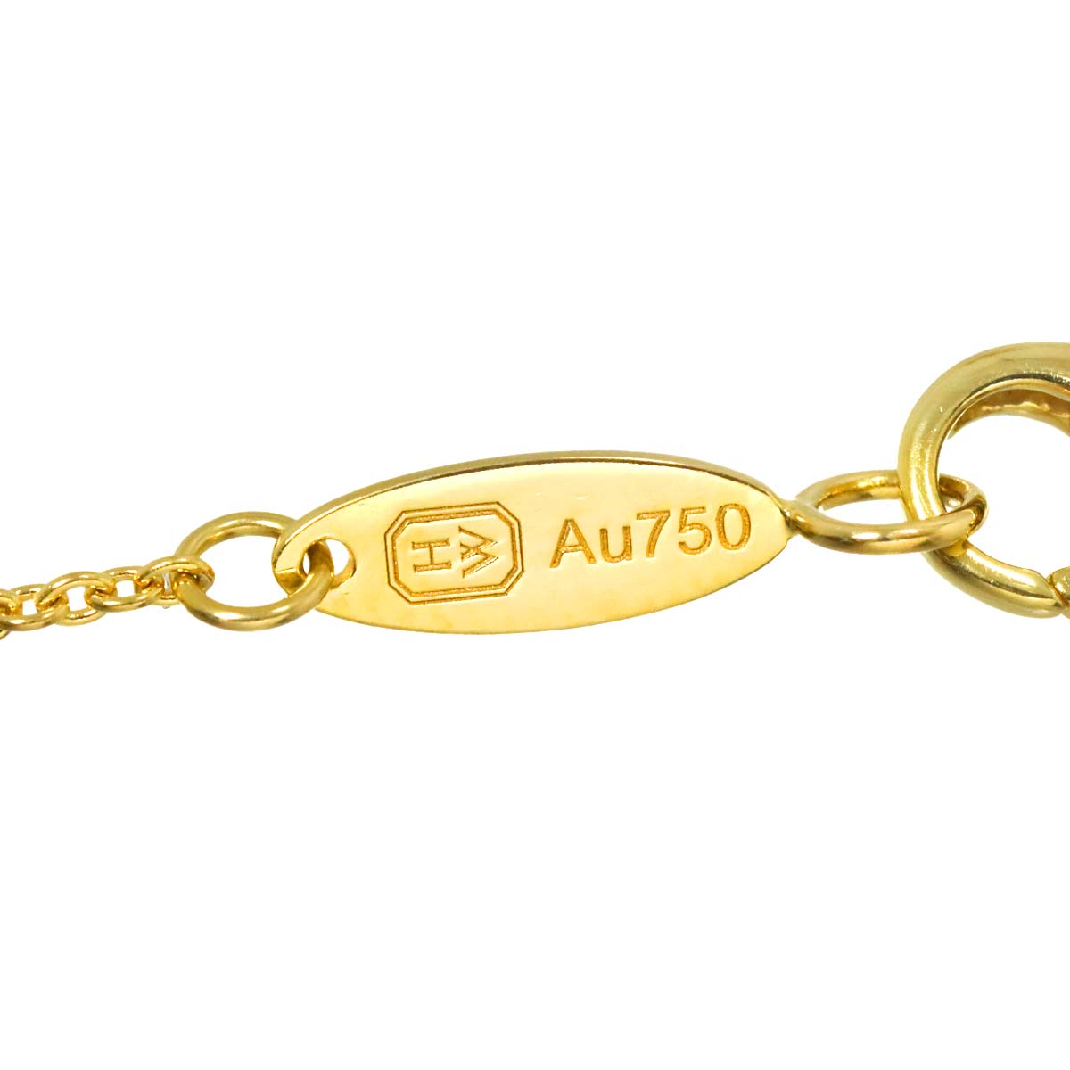 Lily Cluster Mini Diamond Necklace 18K Yellow Gold 750