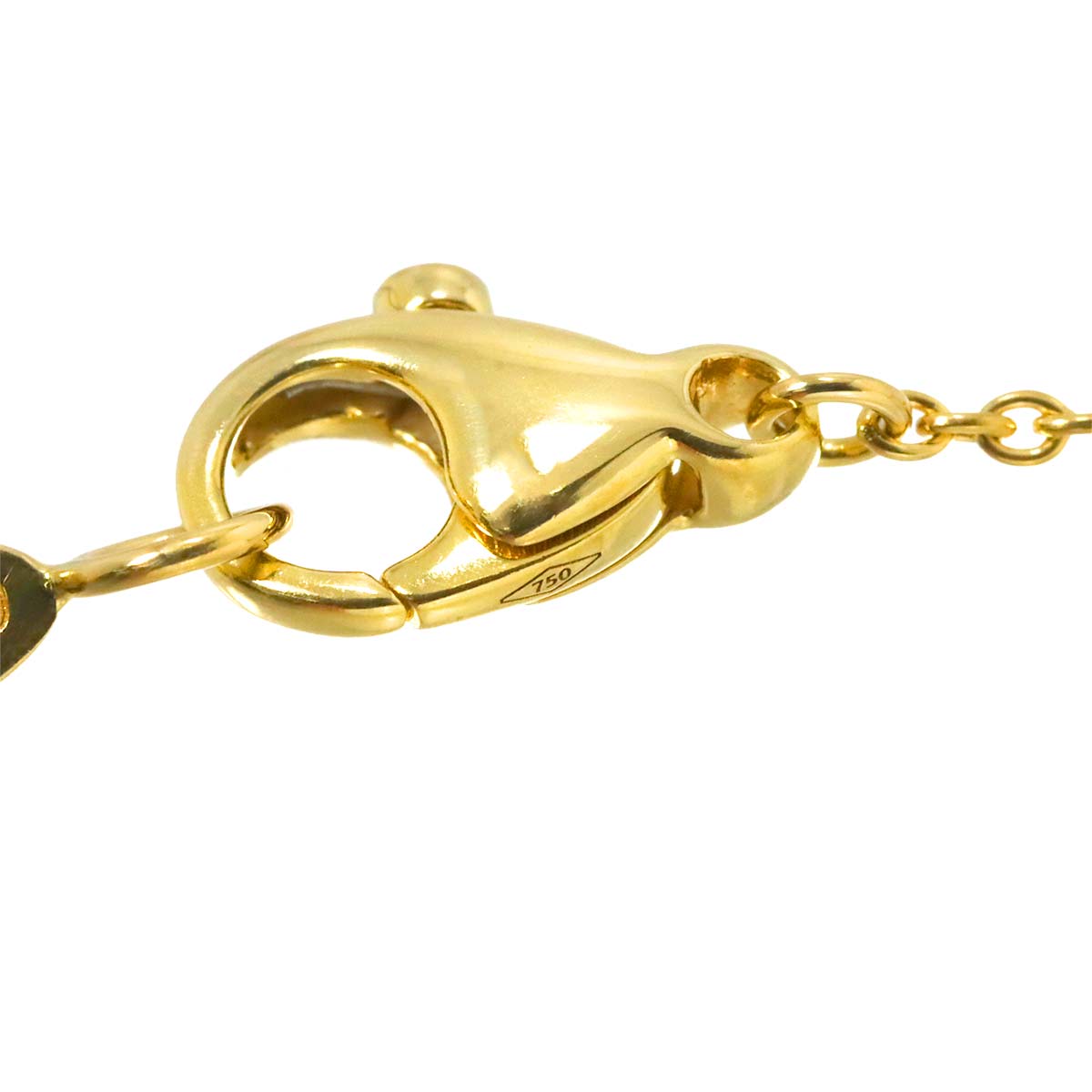 Lily Cluster Mini Diamond Necklace 18K Yellow Gold 750