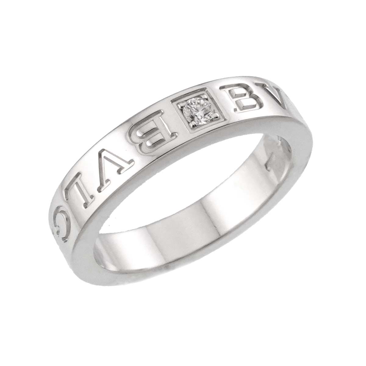 B-ZERO1 Diamond Ring 18K WG 750 size5.75-6(US)