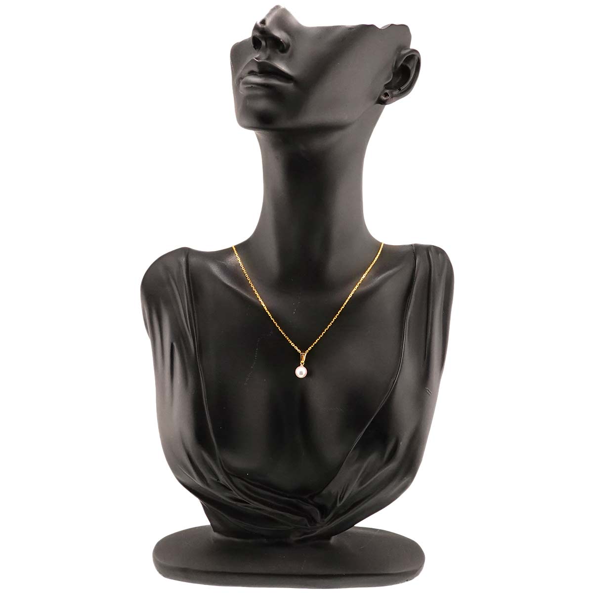 Akoya Pearl 6.6mm Diamond 0.08ct Necklace 18K YG 750